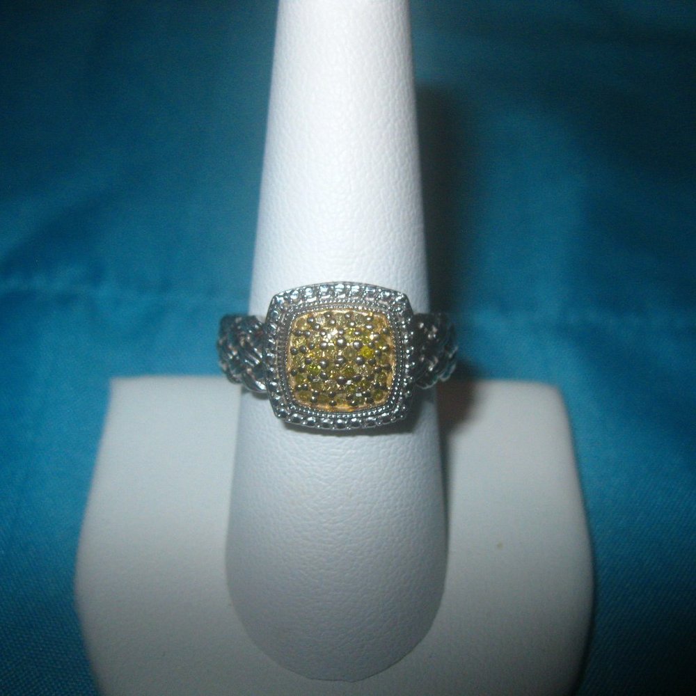 Affinity Ss Yellow Diamond Ring - image 2